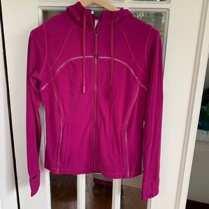 Lululemon Jacket (size 12) magenta pink hooded athletic athleisure Define Nulu